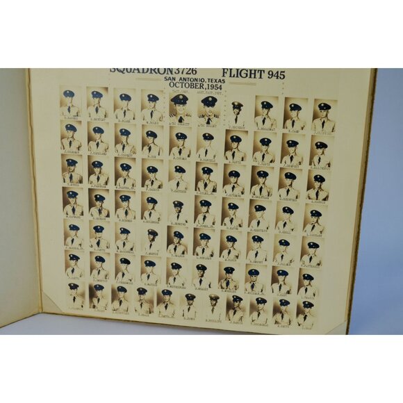 Vintage 1954 Lackland Air Force Base Black & White Class Photograph - Picture 5 of 6